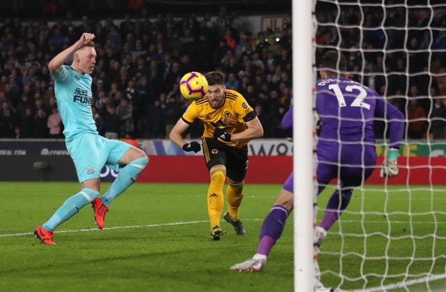 Matt Doherty heads over for Wolves