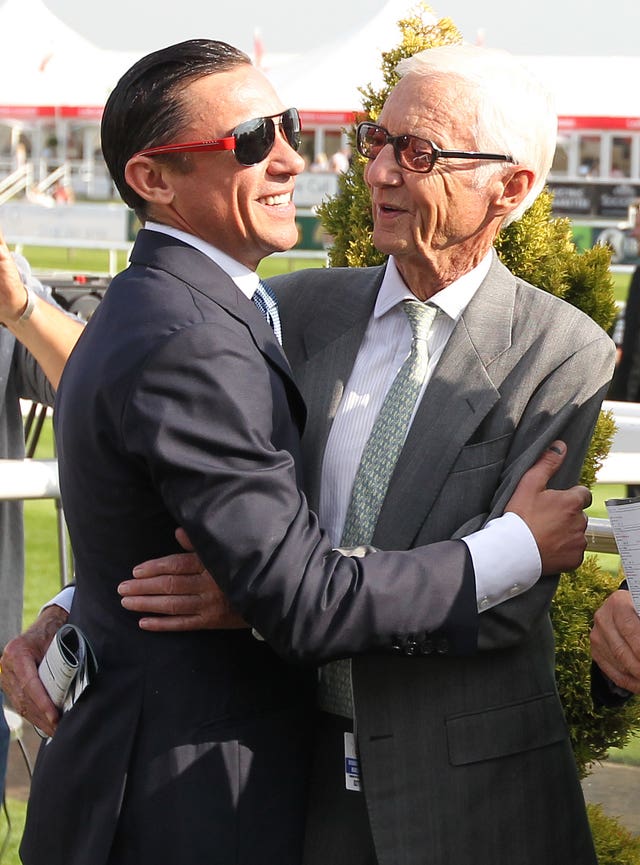 Frankie Dettori with Lester Piggott