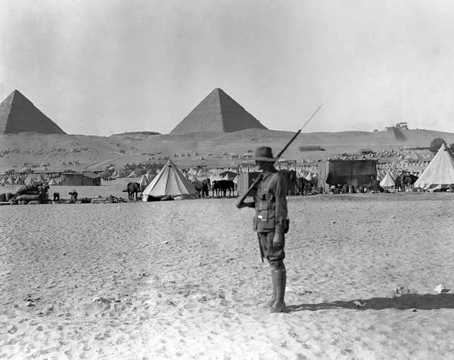 Australian soldier in Giza