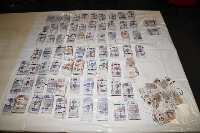 Cash recovered as part of Operation Destabilise