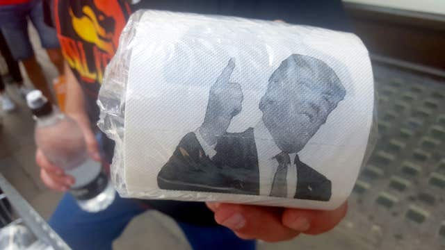 James O’Brien sells Donald Trump toilet roll