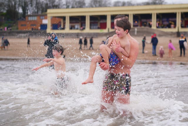 New Year’s Day dip