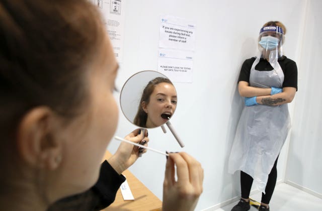 A walk-through testing centre in Glasgow