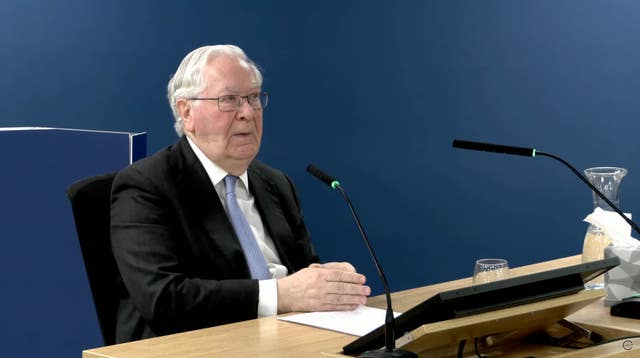 Lord Mervyn King during his evidence
