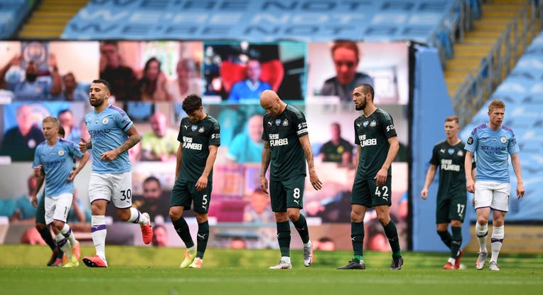 It was a forgettable night at the Etihad Stadium for Newcastle