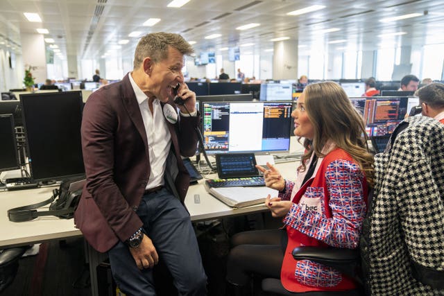 Ben Shephard during the BGC annual charity day at Canary Wharf in London