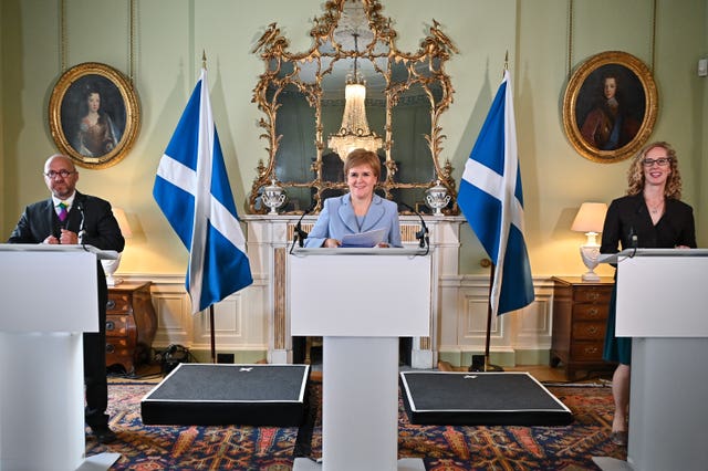 Nicola Sturgeon, Patrick Harvie, Lorna Slater