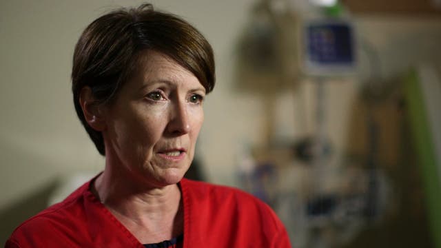 Lorna Wilkinson is the director of nursing at the hospital where Sergei and Yulia Skripal were treated (BBC Newsnight/PA)