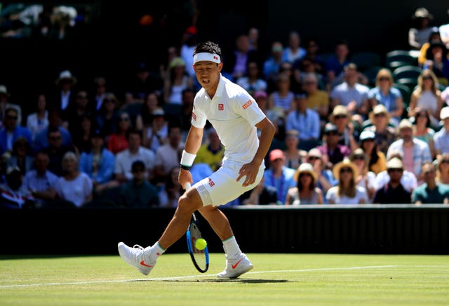 Kei Nishikori, pictured was too good for Cameron Norrie in the second-round match