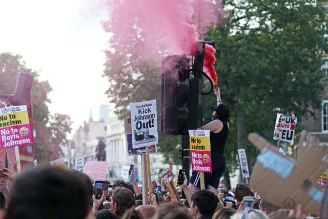 Protests on Whitehall