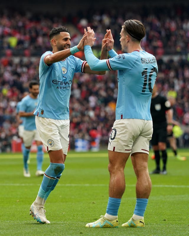 Riyad Mahrez treble cuts down Blades and takes Manchester City to FA Cup final
