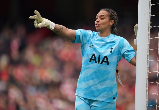 Tottenham goalkeeper Becky Spencer (Adam Davy/PA)