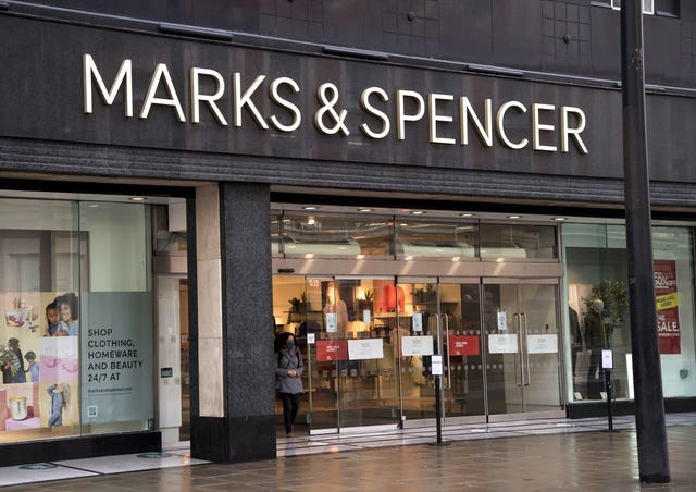 The exterior of a Marks and Spencer store