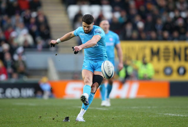 Adam Hastings in action for Gloucester