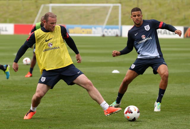 Rooney (left) and Walker (right) played together numerous times for England.