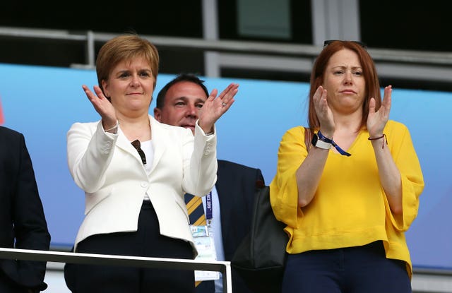 Scotland First Minister Nicola Sturgeon was in the crowd in Nice