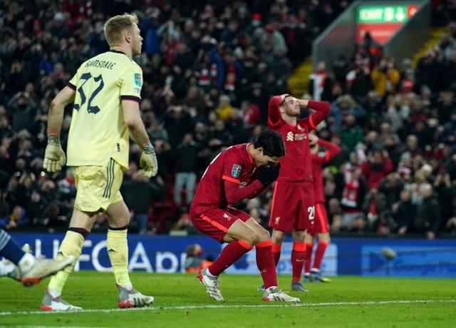 Mikel Arteta ‘really proud’ as 10-man Arsenal hold out against Liverpool