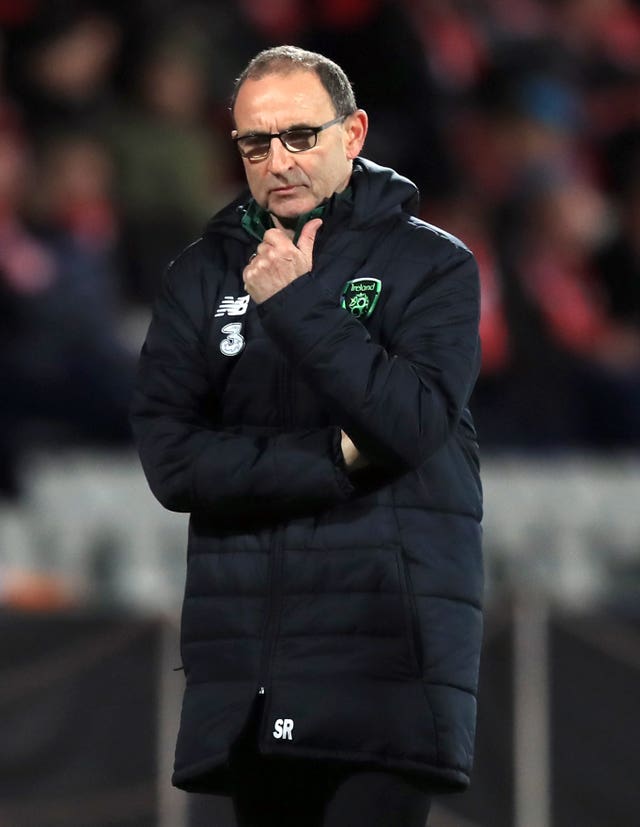 Republic of Ireland manager Martin O’Neill saw his side draw another blank against Denmark (Simon Cooper/PA).