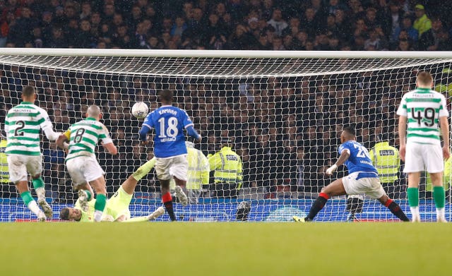 Fraser Forster made a crucial match-winning penalty save at Hampden