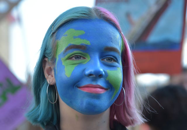 Climate change protest