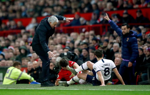 Mourinho brought Winks (right) into his side