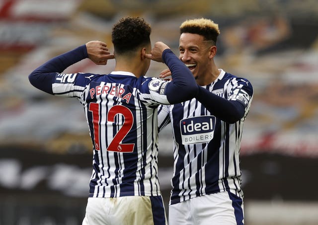 There was minimal contact between the West Brom players as they secured a huge win over local rivals Wolves.