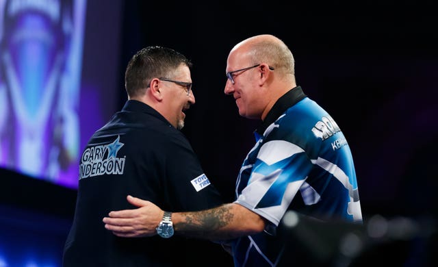 Kevin Burness, right, and Gary Anderson
