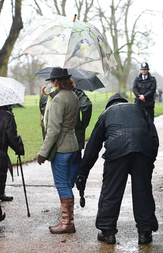 Royals attend church