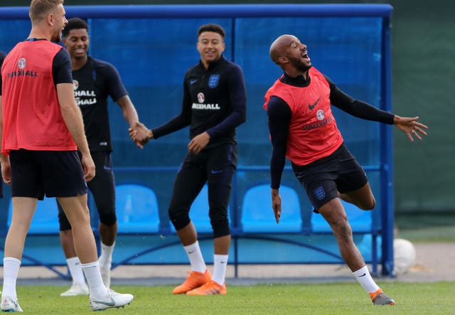 England’ seemed in relaxed mood at training on Sunday