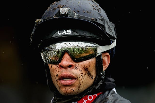 A mud-splattered Sean Levey after he finished second in the Coronation Stakes