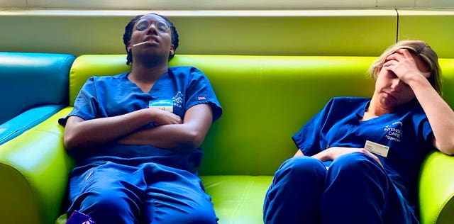 Sleeping Colleagues Unmasked by Jane Roe - one of the entries to Kate's photographic project. Kensington Palace