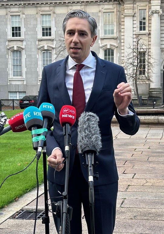 Taoiseach Simon Harris