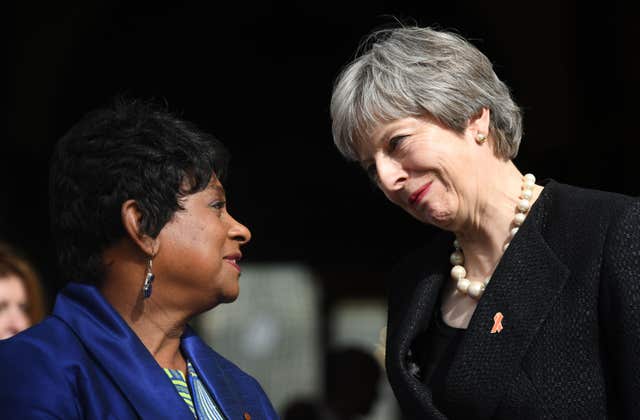 Baroness Lawrence meets Theresa May 