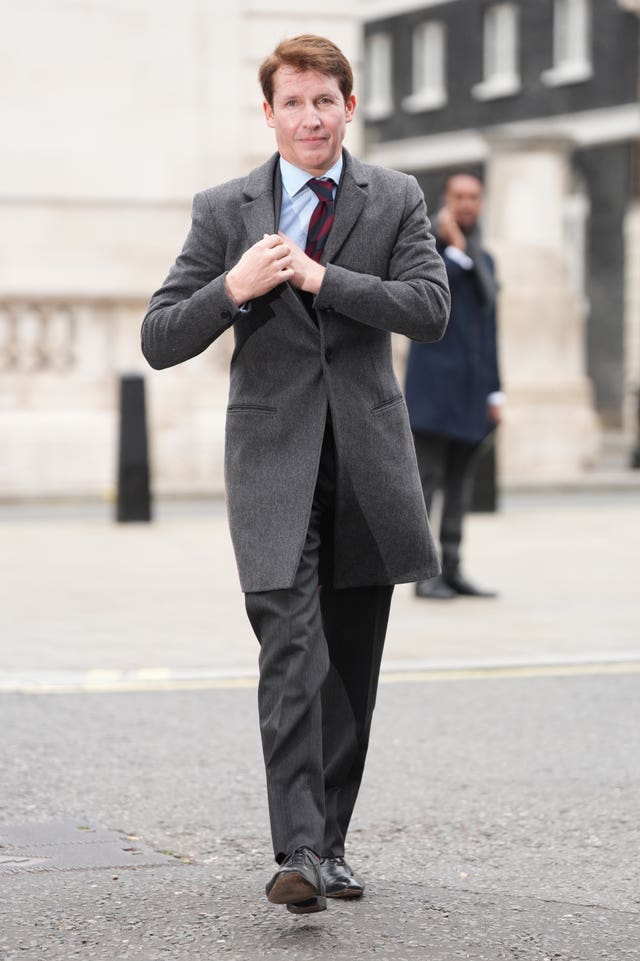 James Blunt attending the christening of Princess Beatrice’s daughter Athena