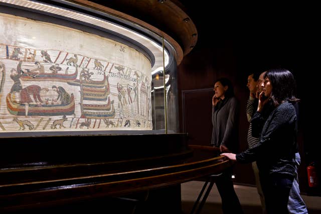 A section of The Bayeux Tapestry (Stephane Maurice/Bayeux Museum/PA)