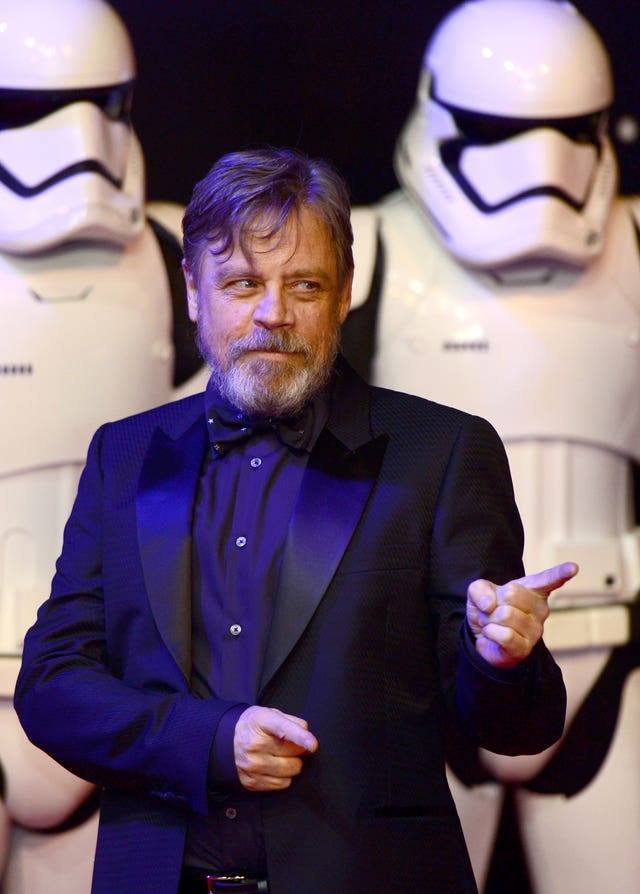 Mark Hamill on the red carpet (Anthony Devlin/PA) 