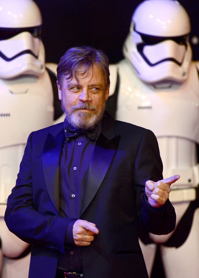 Mark Hamill on the red carpet (Anthony Devlin/PA)