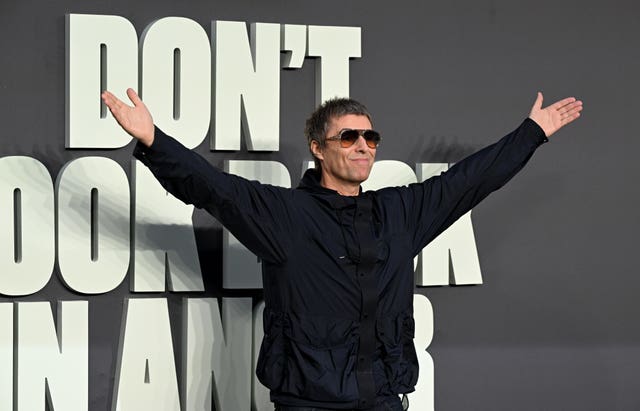 Liam Gallagher at the Don't Look Back In Anger premiere
