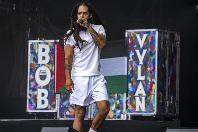 Bob Vylan performing on stage