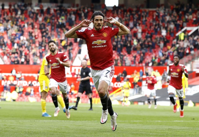 Edinson Cavani had a positive first season at Old Trafford