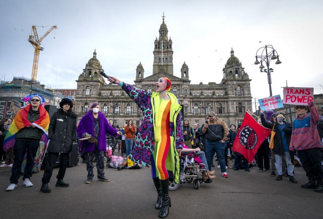 Cabaret Against the Hate Speech counter protest