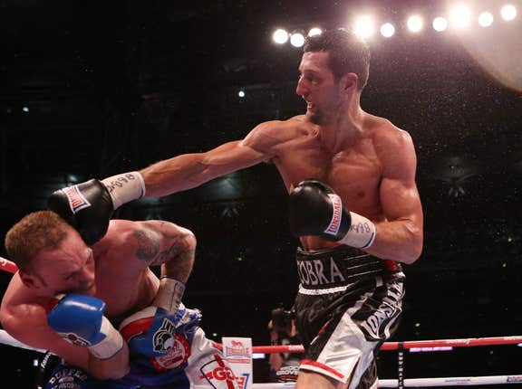 Carl Froch, right, conclusively ended his rivalry with George Groves at Wembley Stadium (Peter Byrne/PA)