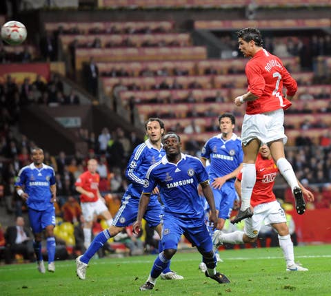 Cristiano Ronaldo put United ahead against Chelsea
