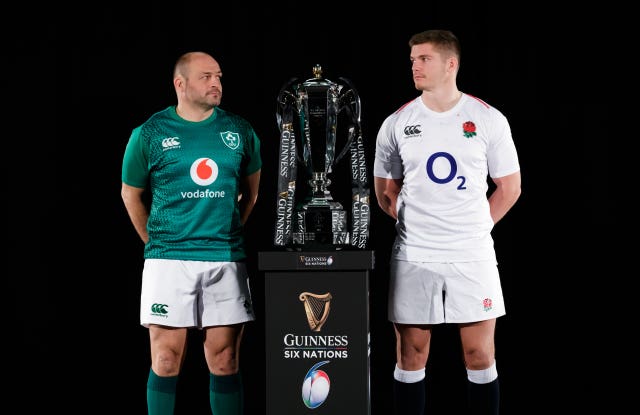 Ireland captain Rory Best (left) and England captain Owen Farrell