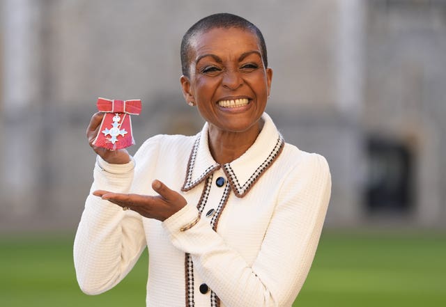 Andoh with her medal
