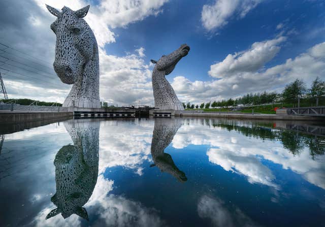 The Kelpies in Falkirk, Scotland (Owen Humphreys/PA)