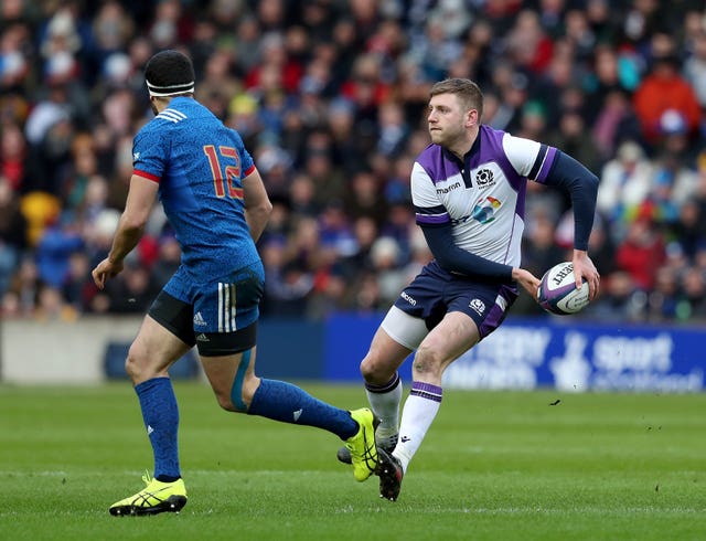 Finn Russell, right, was not at his best against France