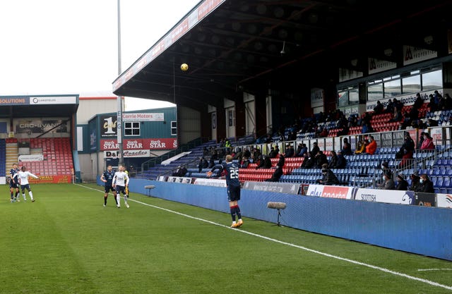 Fans watched Ross County against Rangers on Sunday 