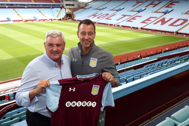 Terry ended up playing under Steve Bruce at Aston Villa