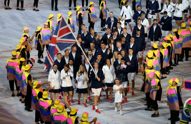 Andy Murray carried the British flag at the opening ceremony in Rio